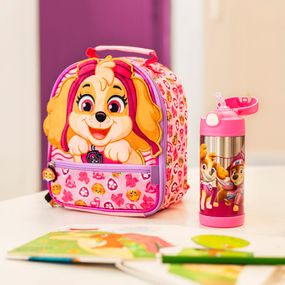 Garrafinha Térmica Infantil Skye e Equipe 320 ml Rosa