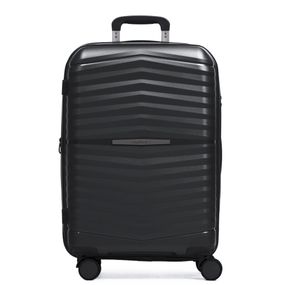 Mala Média 23 Kg Polipropileno 4 Rodas Hong Kong Preta