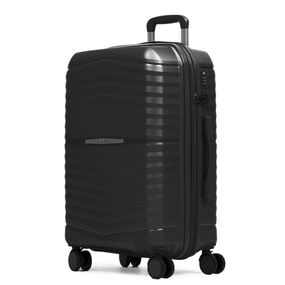 Mala Média 23 Kg Polipropileno 4 Rodas Hong Kong Preta