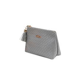 Necessaire de Viagem Feminina Pequena Olivia Cinza