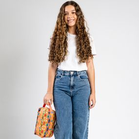 Necessaire Viagem Escolar Feminina Grande Disney Stitch Tropical Rosa