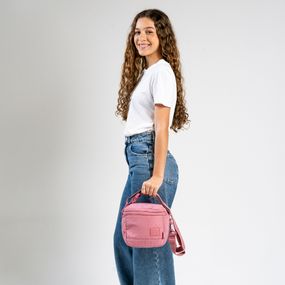 Lancheira Térmica Juvenil Feminina Polka Dots Rosa