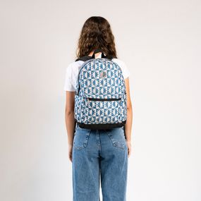 Mochila Basica Duo Star Azul