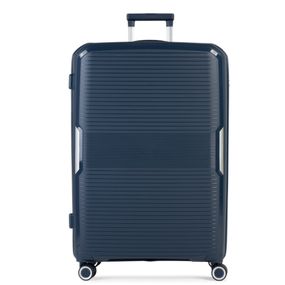 Mala de Viagem Grande 32 Kg Polipropileno 4 Rodas Malta Azul Marinho