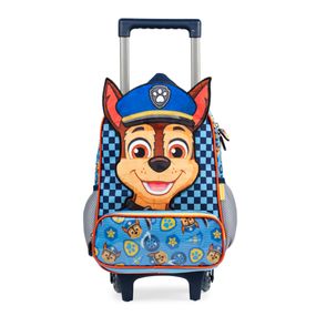 Mochila de Rodinha Masculina Patrulha Canina Chase Baby Azul