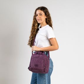 Lancheira Térmica Juvenil Feminina Crinkle Glitter Roxa