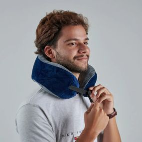 Almofada de Pescoço Compacta Flex Azul Claro