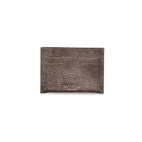 Porta Cartão Slim em Couro Pequeno Basic Onix