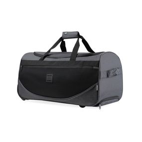 Bolsa de Viagem Masculina Grande Juvenil com Rodinhas BG Mesh Cinza