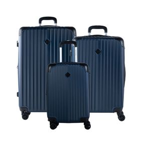 Conjunto de Malas ABS 4 Rodas P, M e G Turquia II Azul Marinho