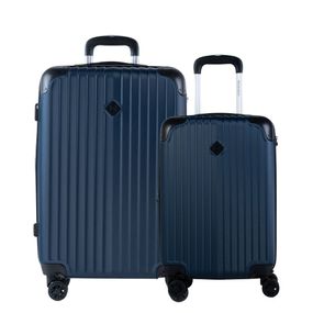 Conjunto de Malas ABS 4 Rodas P e M Turquia II Azul Marinho