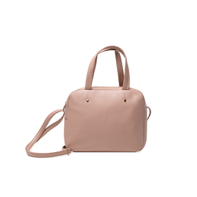 Bolsa Feminina Mini Baú Rebite Nude