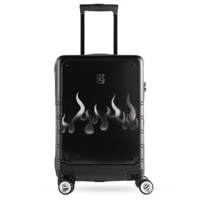 Mala de Bordo 10 Kg Policarbonato 4 Rodas Flame Preta