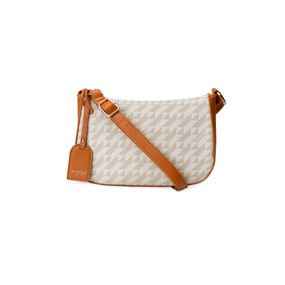 Bolsa Transversal Feminina Pequena Monograma BG Bege