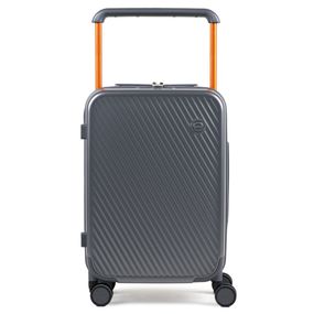 Mala de Bordo 10 kg Policarbonato 4 Rodas Bahamas Cinza Escuro
