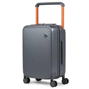 Mala de Bordo 10 kg Policarbonato 4 Rodas Bahamas Cinza Escuro