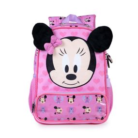 Mochila Escolar Feminina Minnie Baby Rosa