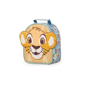 Lancheira Térmica Infantil Masculina Simba Baby Azul e Amarelo