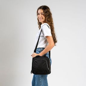 Lancheira Térmica Escolar Feminina Pop Fun Preta