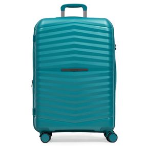 Mala de Viagem Grande 32 Kg Polipropileno 4 Rodas Hong Kong Verde