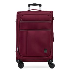Mala Média 23 kg Poliéster 4 Rodas Lyon Vinho
