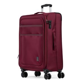 Mala Média 23 kg Poliéster 4 Rodas Lyon Vinho
