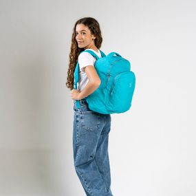 Mochila Escolar Feminina Pop Fun Azul Claro