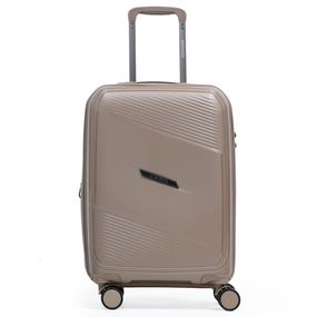 Mala de Viagem Pequena 10 Kg Polipropileno 4 Rodas Seul Bege