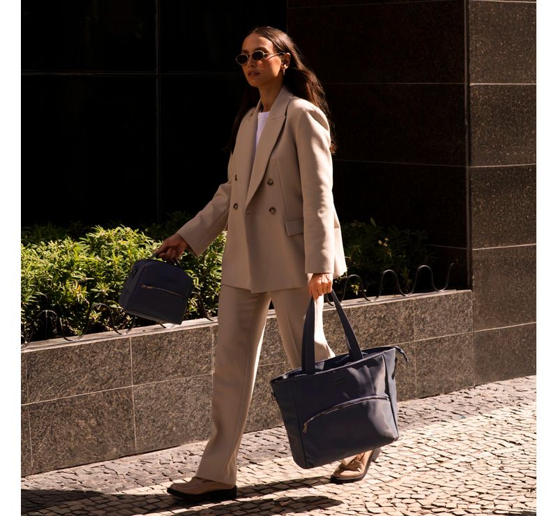 0152665038001 0280752038001 - LANCHEIRA TERMICA FEMININA EXECUTIVA E MOCHILA DE VIAGEM FEMININA EXECUTIVA GRANDE PARA NOTEBOOK DONNA  AZUL MARINHO_H.JPG