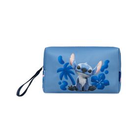 Necessaire Feminina Stitch Filme Azul