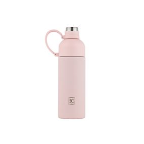 Garrafa Térmica Média com Alça Rosa Claro 460ml