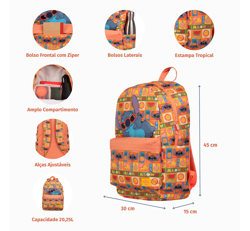 Stitch Tropical Mochila