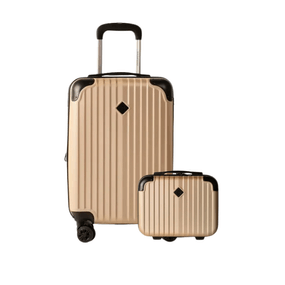 Mala de Bordo com Frasqueira Turquia II Champagne – Conjunto Padrão ANAC para Cabine