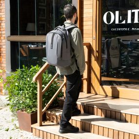 Mochila Masculina Millenium para Notebook  Cinza
