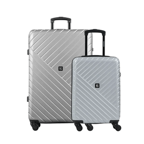 Conjunto de Malas ABS Detroit P e G Prata II