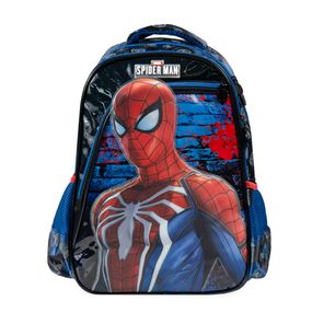 Mochila Escolar Masculina Homem Aranha Azul Escuro