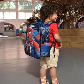 Mochila Escolar Masculina Homem Aranha Azul Escuro