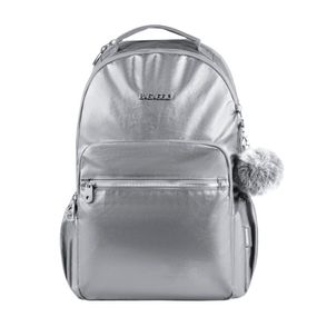 Mochila Feminina Perolada Prata